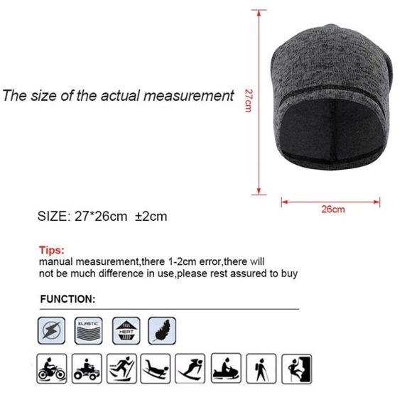 Beanie for Men Women Winter Warm Skull Cap Hat Lightweight for Running Cycling - Picture 7 of 11